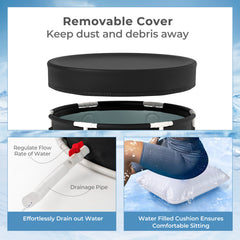 66 Gal Foldable Ice Bath Tub with Lid for Adult