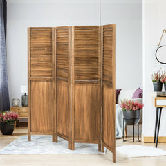 5.6 Feet Tall 4 Panel Folding Privacy Room Divider