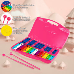 25 Notes Glockenspiel Chromatic Metal Xylophone