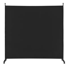 6 Feet Single Panel Rolling Room Divider with Wheels