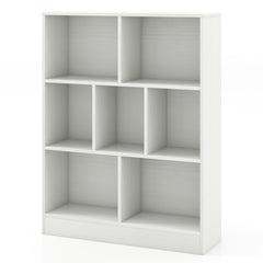 7-Section Freestanding Bookshelf for Kids Room Classroom Daycare Nursery