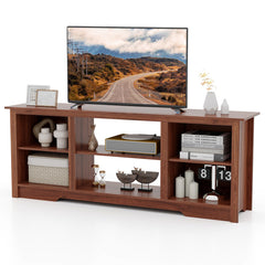 70 Inch TV Stand for up to 75 Inch Flat Screen TVs with Adjustable Shelves