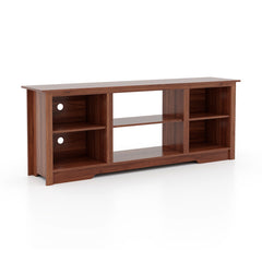 70 Inch TV Stand for up to 75 Inch Flat Screen TVs with Adjustable Shelves