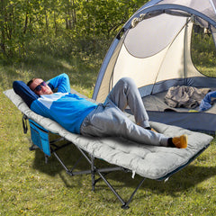 75 x 27.5 Inch Camping Cot Pads with Soft and Breathable Crystal Velvet