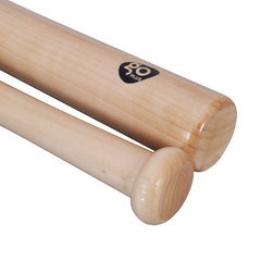 2 Pieces 34 Inch Natural Wooden Baseball Bat and 2 Pieces 9 Inch Baseball
