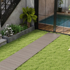 8 Ft Outdoor Garden Pathway Patio Roll Out Straight Walkways with Metal Wire Connection