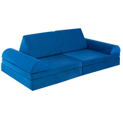 6 Pieces Convertible Kids Play Couch Set with Zipper