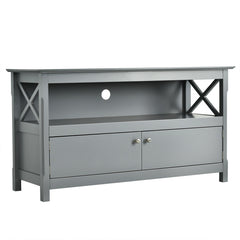 TV Stand Entertainment Center with Charging Station for TVs up to 50 Inch