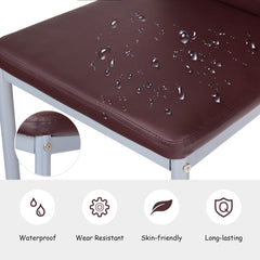 4 Pieces PVC Elegant Design Leather Dining Chairs with Solid Metal Legs