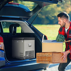68/90 Quart Car Refrigerator with Compressor for DC 12/24V and AC 100-240V