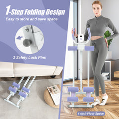 Ab Machine with LCD Monitor and 4 Adjustable Heights