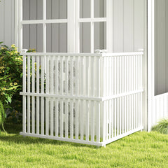 Air Conditioner Fence Panel with Metal Ground Stakes for Outside