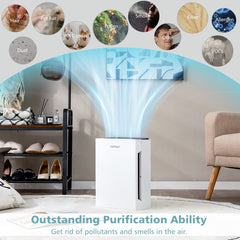 1300 Sq Ft Coverage Odor Eliminator with True H13 HEPA Filter