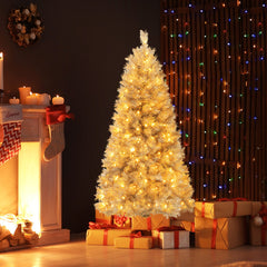 5/6/7 Feet Pre-Lit Artificial Christmas Tree Party Holiday Decoration