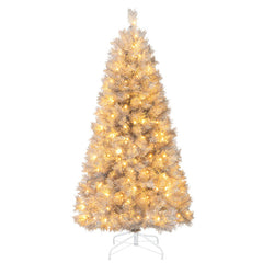 5/6/7 Feet Pre-Lit Artificial Christmas Tree Party Holiday Decoration