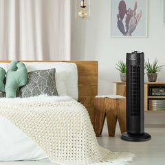 35W 28 Inch Quiet Bladeless Oscillating Tower Fan