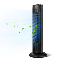 35W 28 Inch Quiet Bladeless Oscillating Tower Fan