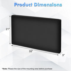 Twin Size Wall-Mounted Upholstered Bed Headboard