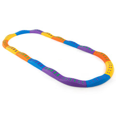 Colorful Kids Wavy Balance Beam with Textured Surface and Non-slip Foot Pads