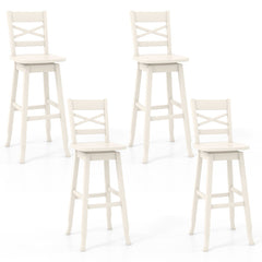 Swivel 30-Inch Bar Height Stool Set of 2 with Footrest