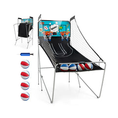 Dual Shot Basketball Arcade Game with 8 Game Modes and 4 Balls