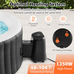 1350W Electric Heater Pump with Touch Panel and LED Display