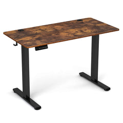 Electric Standing Desk with 3 Memory Height Settings and 2 Hanging Hooks & Cable Management