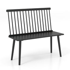 Bench for 2 with Spindle Back for Kitchen Dining Room Hallway