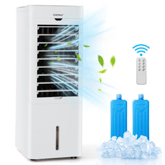 Evaporative Air Cooler and Heater with 3 Modes 3 Speeds and 2 Ice Boxes