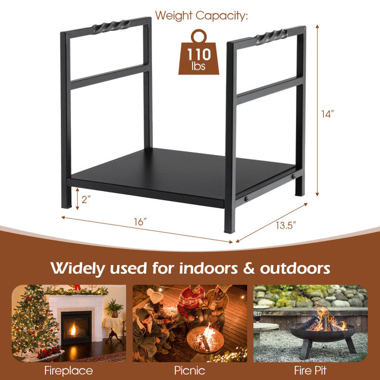 Unique Log Racks Firewood Log Rack with Unique Handle and Raised Feet – EZ Shop
