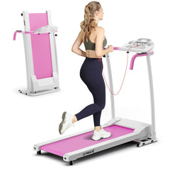 Folding Treadmill with 12 Preset Programs and LCD Display
