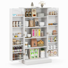 Freestanding Buffet Cupboards Sideboard with 2 Doors and Anti-Tipping Devices
