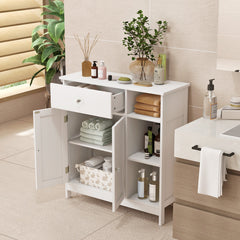 Freestanding Kitchen Cupboard Storage Organizer with Large Drawer