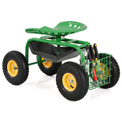 Garden Cart with Heavy Duty Tool Tray