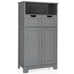 Bathroom Wooden Side Cabinet with 2 Drawers and 2 Doors