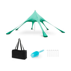 20 x 20 Feet Beach Canopy Tent with UPF50+ Sun Protection and Shovel