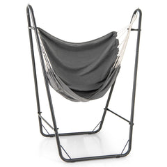 Hammock Chair with Heavy Duty Metal Frame and Side Pocket