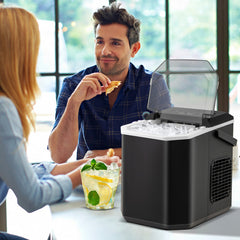Ice Maker Countertop with Self-Cleaning for Home Kitchen Office Party