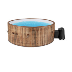 72 Inches Inflatable Hot Tub SPA with 120 Air Jets Electric Heater Pump for 4-6 Person