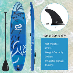 Inflatable Stand Up Paddle Board Sup Board with Premium SUP Accessories