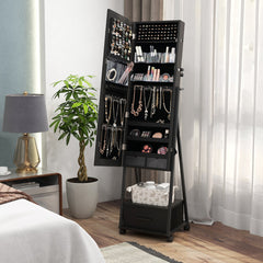 Jewelry Cabinet with Full-Length Mirror