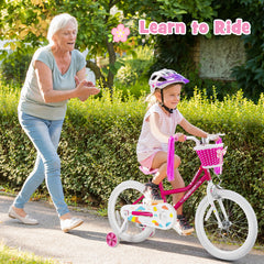 Kids Bicycle 18 Inch with Training Wheels for 6-8 Years Old