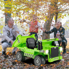 Kids Ride on Dump Truck 12V Ride on Car with Electric Dump Bed