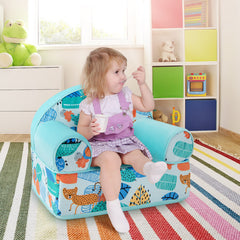 Kids Armchair with Plush Velvet Cover and Soft Sponge Filling