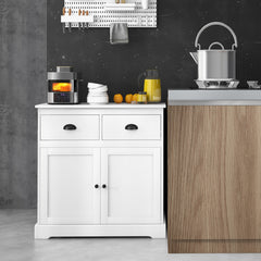 Kitchen Buffet Storage Cabinet with 2 Doors and 2 Storage Drawers