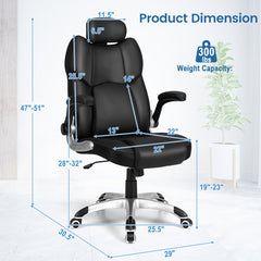 Kneading Massage Office Chair with Adjustable Headrest