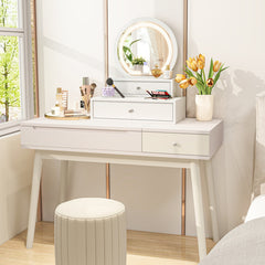 LED Lighted Vanity Mirror for Bedroom Tabletop
