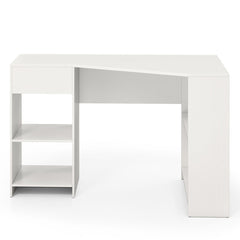 48 Inches L Shaped Corner Executive Computer Desk with Drawer