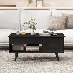 Lift Top Coffee Table with Storage and Hidden Compartment