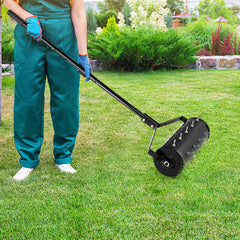 18/21 Inch Manual Lawn Aerator with Detachable Handle